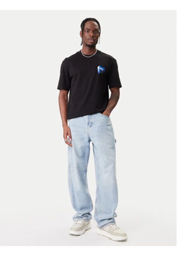 Hugo - HUGO T-Shirt Nalentinio 50562727 Czarny Regular Fit. Kolor: czarny. Materiał: bawełna