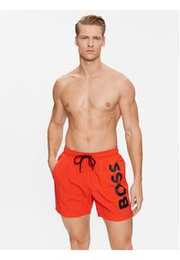 BOSS - Boss Szorty kąpielowe Octopus 50469594 Pomarańczowy Regular Fit. Kolor: pomarańczowy. Materiał: syntetyk #4