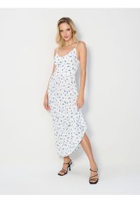 Sinsay - Sukienka maxi w kwiaty - wielobarwny. Wzór: kwiaty. Długość: maxi