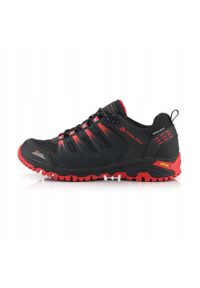 ALPINE PRO - Buty trekkingowe niskie damskie Alpine Pro Rewese. Kolor: czerwony. Materiał: skóra. Styl: sportowy