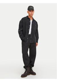 Jack & Jones Koszula jeansowa Santorini 12250602 Czarny Relaxed Fit. Kolor: czarny. Materiał: bawełna #5