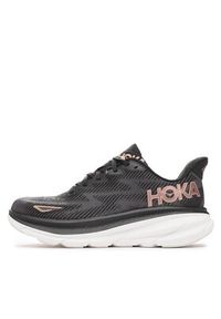 HOKA - Hoka Buty do biegania Clifton 9 Wide 1127896 Czarny. Kolor: czarny. Materiał: materiał