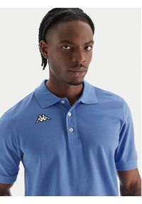 Kappa Polo Logo Sharas Mss 302B3D0 Niebieski Regular Fit. Typ kołnierza: polo. Kolor: niebieski. Materiał: bawełna #4