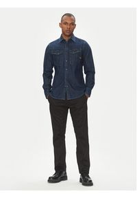 G-Star RAW - G-Star Raw Koszula jeansowa Dakota D23616-D252 Granatowy Slim Fit. Kolor: niebieski. Materiał: bawełna #4