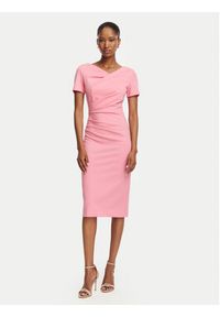 Rinascimento Sukienka koktajlowa CFC0129420003 Różowy Slim Fit. Kolor: różowy. Materiał: syntetyk. Styl: wizytowy #4