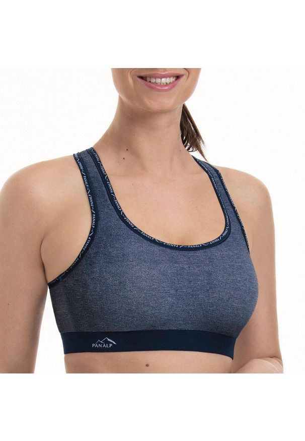 ANITA ACTIVE - Stanik do biegania Pan Alp z wysoki poziomem podtrzymywania. Kolor: niebieski. Materiał: poliamid, elastan, poliester. Sport: fitness