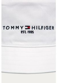 TOMMY HILFIGER - Tommy Hilfiger - Kapelusz. Kolor: biały. Materiał: bawełna, materiał. Wzór: aplikacja #2
