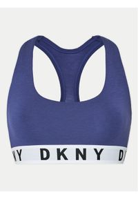 DKNY Biustonosz top DK4519 Niebieski. Kolor: niebieski. Materiał: bawełna