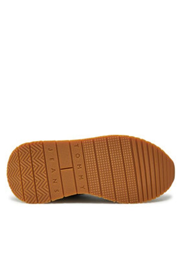 Tommy Jeans Sneakersy Tjw Eva Retro Runner EN0EN02771 Czarny. Kolor: czarny. Materiał: zamsz, skóra