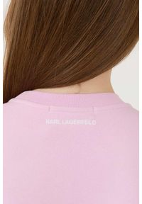 Karl Lagerfeld - KARL LAGERFELD Lawendowa bluza Ikonik 2.0 Sweatshirt. Kolor: fioletowy #6