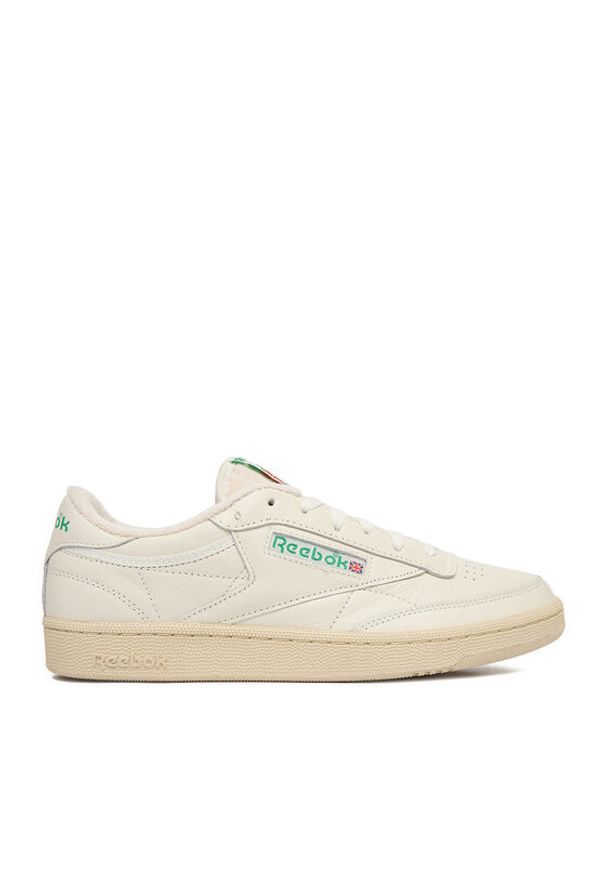 Reebok Sneakersy EO-CLUB C 85 VINTAGE 100000317 Écru. Kolor: kremowy. Materiał: skóra. Model: Reebok Club