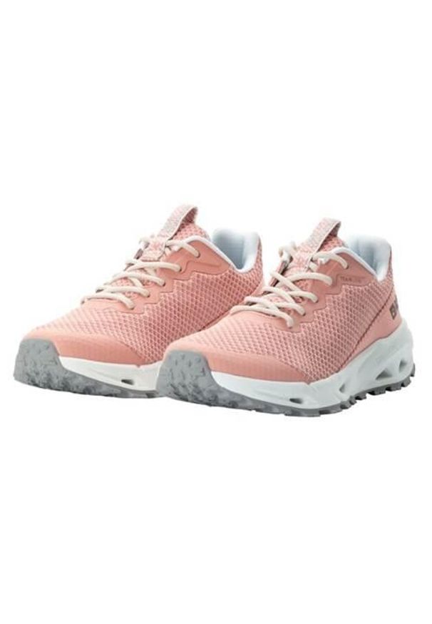 Buty do chodzenia damskie Jack Wolfskin Prelight Vent Low. Zapięcie: sznurówki. Kolor: różowy. Materiał: materiał, syntetyk, tkanina. Szerokość cholewki: normalna. Sport: turystyka piesza