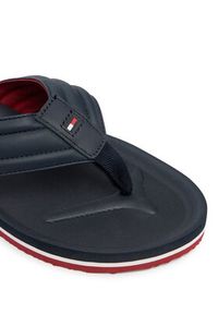 TOMMY HILFIGER - Tommy Hilfiger Japonki Hilfiger Padded Beach Sandal FM0FM05801 Granatowy. Kolor: niebieski. Materiał: syntetyk #6