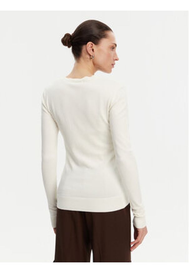 Guess Sweter W5GR19 Z2NQ2 Écru Regular Fit. Materiał: wiskoza