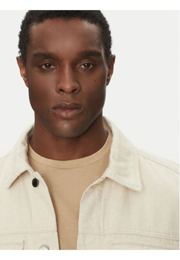 Michael Kors Koszula CR5900PBK8 Écru Regular Fit. Materiał: bawełna