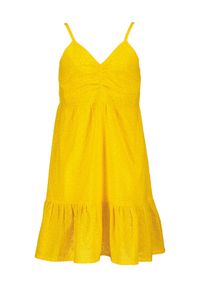 Blue Seven Sukienka letnia 542087 X Żółty Regular Fit. Kolor: żółty. Materiał: bawełna. Sezon: lato