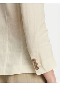 Marella Marynarka Biella 2513041062 Écru Regular Fit. Materiał: len #2