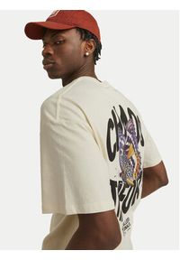 Jack & Jones - Jack&Jones T-Shirt Jorfrutti 12256926 Écru Wide Fit. Materiał: bawełna #8