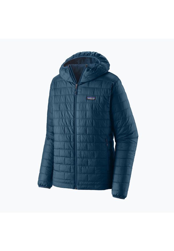 Kurtka ocieplana męska Patagonia Nano Puff Hoody. Kolor: niebieski. Sport: turystyka piesza