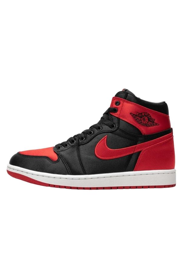 Buty do chodzenia dla dorosłych Air Jordan 1 Retro High OG Satin Bred. Kolor: czarny, czerwony, wielokolorowy. Sport: turystyka piesza