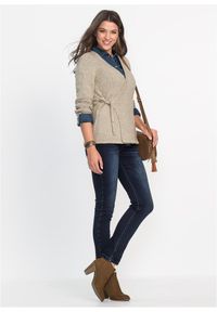 bonprix - Modelujące dżinsy ze stretchem o kroju slim fit. Okazja: do pracy. Kolor: niebieski #2