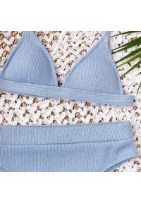 Intica - Bikini z figami regulowane na plażę Nellya. Kolor: zielony. Materiał: materiał. Wzór: aplikacja #8