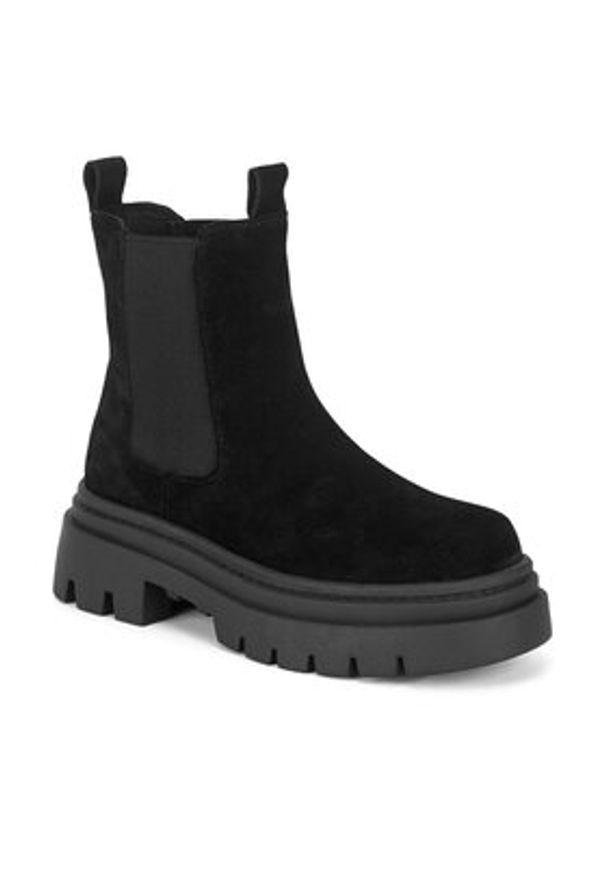 Badura Sztyblety 3C12701F Czarny. Kolor: czarny. Materiał: zamsz, skóra