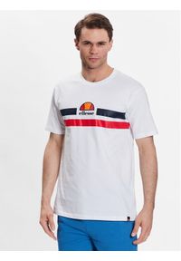 Ellesse T-Shirt Aprel SHR06453 Biały Regular Fit. Kolor: biały. Materiał: bawełna