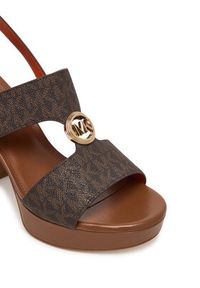 MICHAEL Michael Kors Sandały Erin Platform 40S6ERHS1B Brązowy. Kolor: brązowy. Materiał: skóra. Obcas: na platformie #6