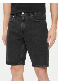 Calvin Klein Jeans Szorty jeansowe J30J325311 Szary Regular Fit. Kolor: szary. Materiał: bawełna