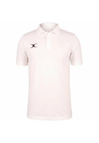 GILBERT - Dziecięca koszulka polo Gilbert Quest. Okazja: na co dzień. Typ kołnierza: polo. Kolor: biały. Materiał: bawełna. Styl: młodzieżowy, casual #1