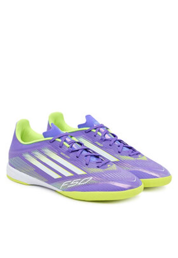 Adidas - adidas Buty do piłki nożnej F50 League JH7719 Fioletowy. Kolor: fioletowy. Materiał: materiał