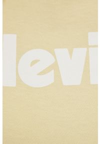 Levi's® - Levi's t-shirt bawełniany kolor żółty. Okazja: na spotkanie biznesowe. Kolor: żółty. Materiał: bawełna. Styl: biznesowy #2