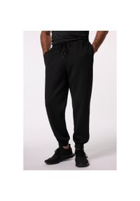JAY-PI - Męskie Spodnie dresowe belly fit nowoczesny krój do 7 XL. Kolekcja: plus size. Kolor: czarny. Materiał: bawełna, elastan, poliester, materiał