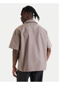 Hugo - HUGO Koszula Espino 50560580 Beżowy Oversize. Kolor: beżowy. Materiał: bawełna #5