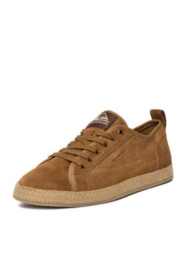 Quiksilver Espadryle EO-ESPRINT-07 MI08 Brązowy. Kolor: brązowy. Materiał: skóra, zamsz