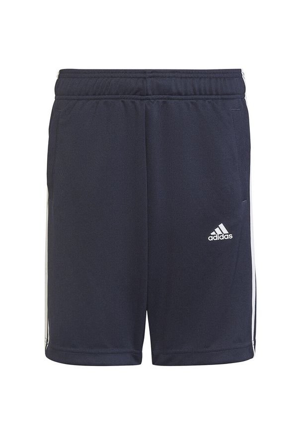 Adidas - Spodenki dla dzieci adidas Designed 2 Move 3-Stripes Shorts. Kolor: biały, niebieski, wielokolorowy