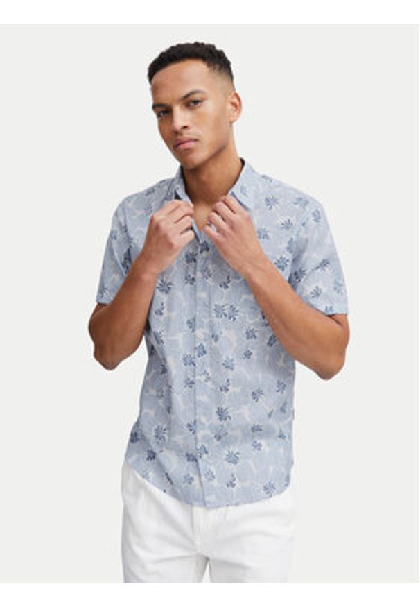 Blend Koszula 20717064 Niebieski Regular Fit. Kolor: niebieski. Materiał: bawełna