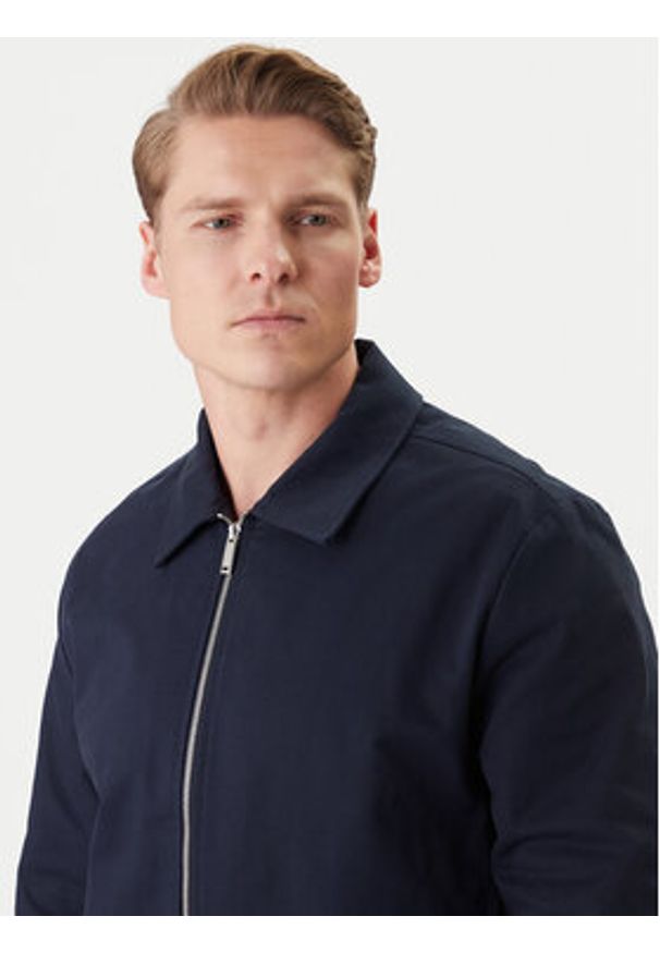 Calvin Klein Kurtka przejściowa LV04LE419G Granatowy Regular Fit. Kolor: niebieski. Materiał: bawełna