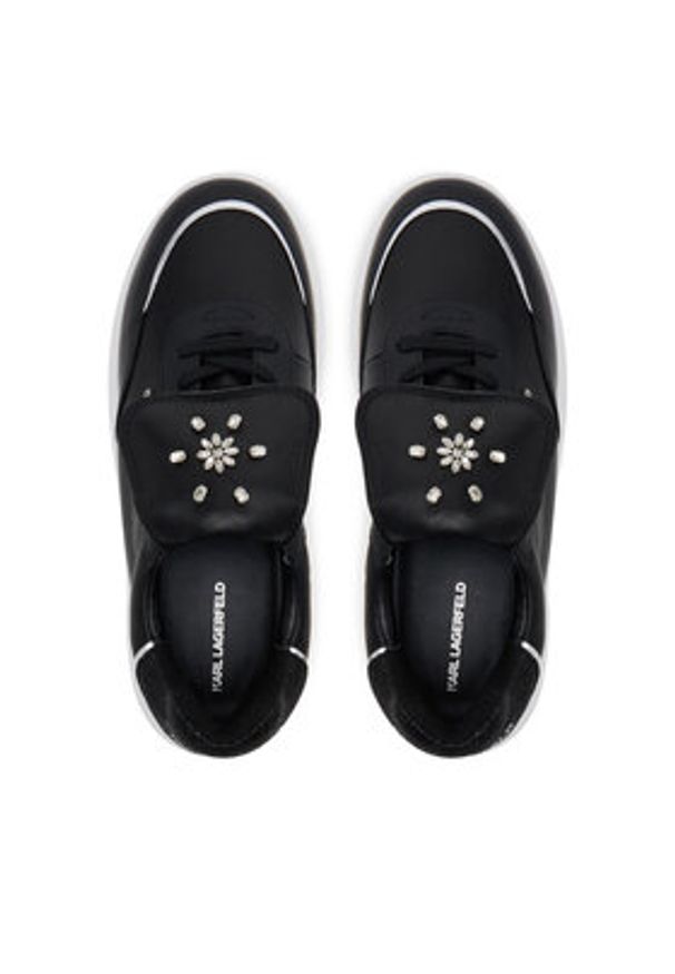 Karl Lagerfeld - KARL LAGERFELD Sneakersy KL63519 Czarny. Kolor: czarny. Materiał: skóra
