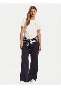 TOMMY HILFIGER - Tommy Hilfiger T-Shirt Gold Crest WW0WW46153 Biały Regular Fit. Kolor: biały. Materiał: bawełna #4