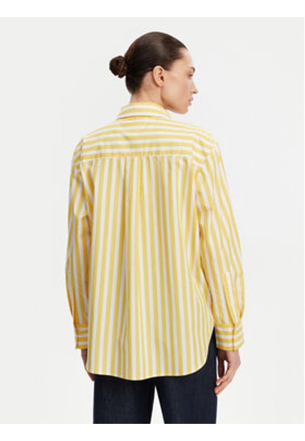 TOMMY HILFIGER - Tommy Hilfiger Koszula WW0WW45612 Żółty Relaxed Fit. Kolor: żółty. Materiał: bawełna