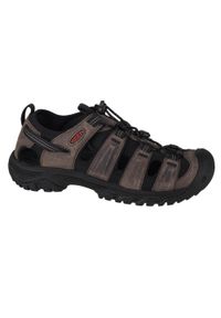 keen - Sandały męskie, Keen Targhee III Sandal. Kolor: brązowy. Materiał: tkanina, materiał, skóra, syntetyk. Sport: turystyka piesza