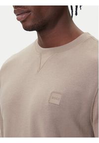 BOSS Bluza Westart 50509323 Beżowy Regular Fit. Kolor: beżowy. Materiał: bawełna #4