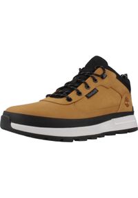 Buty Timberland Model Field Trekker Low Lace Kolor Jasnobrązowy. Kolor: brązowy, wielokolorowy, beżowy. Materiał: tkanina, skóra. Sport: turystyka piesza