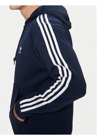 Adidas - adidas Bluza adicolor Classics 3-Stripes IL2489 Granatowy Regular Fit. Kolor: niebieski. Materiał: syntetyk, bawełna #5