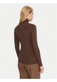 Weekend Max Mara Golf Multif 2525946022 Brązowy Slim Fit. Typ kołnierza: golf. Kolor: brązowy. Materiał: wiskoza #4