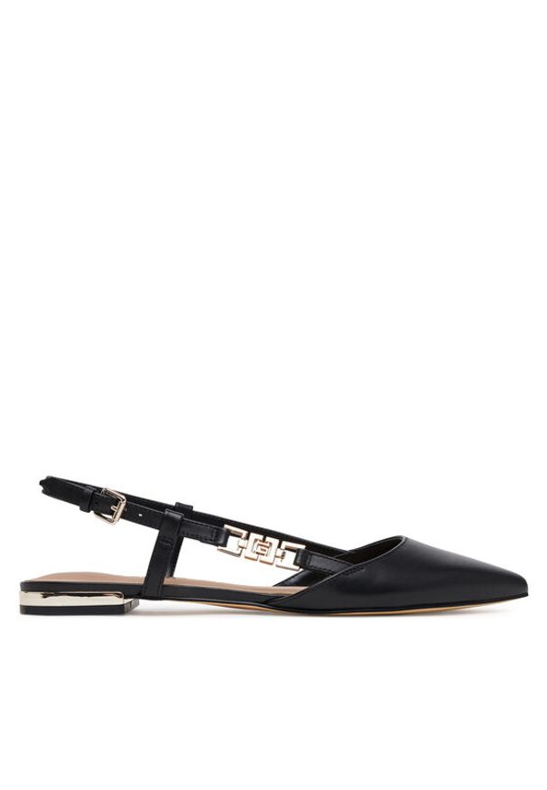 Guess Baleriny FLTFRA LEA05 Czarny. Kolor: czarny. Materiał: skóra