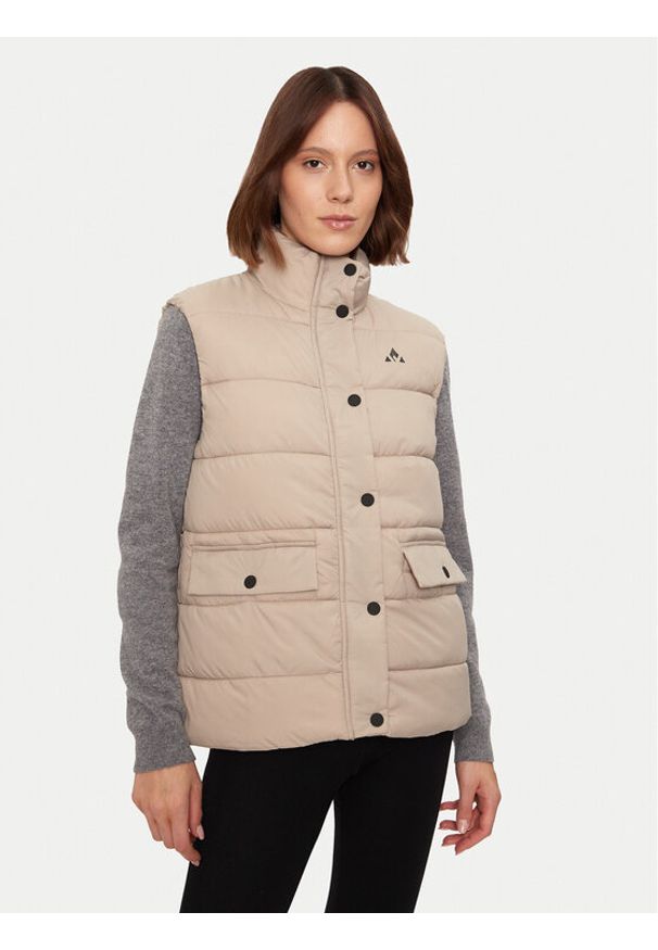 Whistler Bezrękawnik Amaretto W Puffer W244079 Beżowy Regular Fit. Kolor: beżowy. Materiał: syntetyk. Długość rękawa: bez rękawów