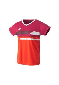 YONEX - Koszulka sportowa damska Yonex Club Team 2023. Kolor: wielokolorowy. Materiał: poliester. Długość rękawa: krótki rękaw. Długość: krótkie